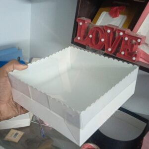 8x8x3 inch transparent box