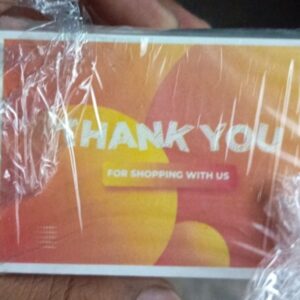 100pc thanks card