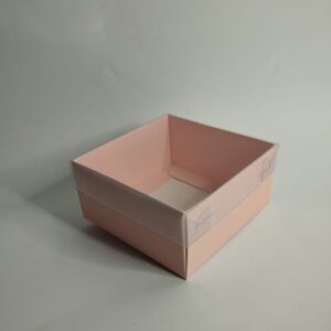 Transparent Box 6x6x2 inch