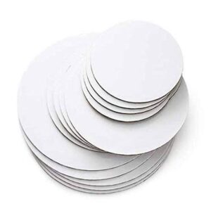 White circular cakebases